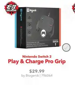 GameStop Nintendo Switch 2 Play & Charge Pro Grip offer