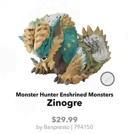 GameStop Monster Hunter Enshrined Monsters Zinogre offer
