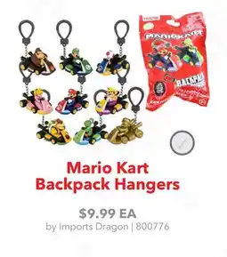 GameStop Imports Dragon Mario Kart Backpack Hangers offer