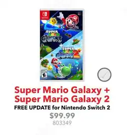 GameStop Super Mario Galaxy + Super Mario Galaxy 2 offer
