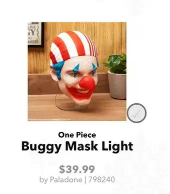 GameStop Paladone One Piece Buggy Mask Light offer