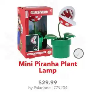GameStop Mini Piranha Plant Lamp by Paladone offer