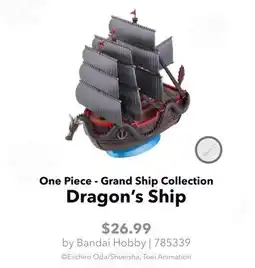 GameStop Bandai Hobby One Piece - Grand Ship Collection Dragon's Ship offer