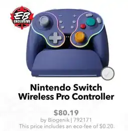 GameStop Nintendo Switch Wireless Pro Controller offer