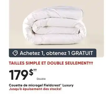 Dormez Vous Couette de microgel Fieldcrest Luxury offer