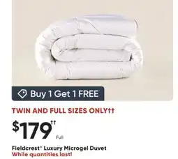 Dormez Vous Fieldcrest Luxury Microgel Duvet offer