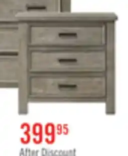 The Brick Levi Bedside 3-Drawer Dresser, 30W x 30H, Wood - Drift Grey offer