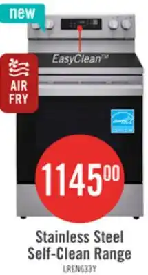 The Brick LG 6.3 Cu. Ft. Smart Electric Range with Air Fry - Stainless Steel - LREN6323YE offer