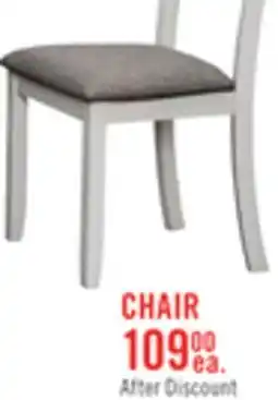 The Brick Echo Dining Chair with Linen-Look Fabric, Wood, Ladder-Back - White offer