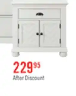 The Brick Ella Bedside 1-Drawer & Cabinet Nightstand, 28W x 27H - White offer