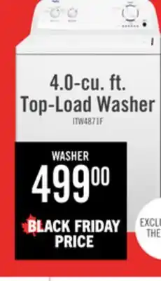 The Brick Inglis 4.0 Cu. Ft. Top-Load Washer - White - ITW4871FW offer