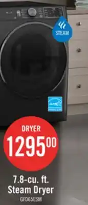 The Brick GE 7.8 Cu. Ft. Smart Electric Dryer with Steam and Sanitize - GFD65ESMVDS offer