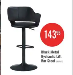 The Brick Black Metal Hydraulic Lift Bar Stool offer