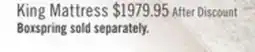 The Brick Stearns & Foster Founders Collection Ashton Gate King Mattress offer
