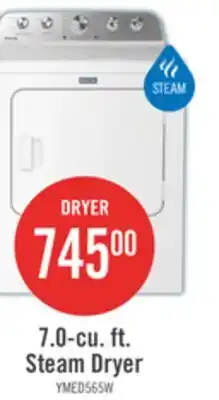 The Brick Maytag 7.0 Cu. Ft. Pet Pro Electric Dryer - White - YMED5605RW offer