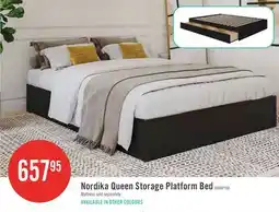 The Brick Nordika Queen Storage Platform Bed - Black offer