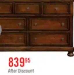 The Brick Chelsea Bedroom 7-Drawer Dresser, 60W x 38H - Cherry Brown offer