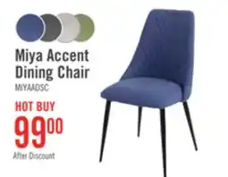 The Brick Miya Dining Chair with Polyester Fabric, Metal - Navy Blue offer