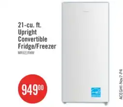 The Brick Midea 21 Cu. Ft. Convertible 2-in-1 Upright Refrigerator-Freezer - White - MRU21F6AWW offer