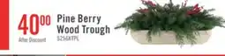 The Brick Kort & Co. Pine Berry Wood Trough offer