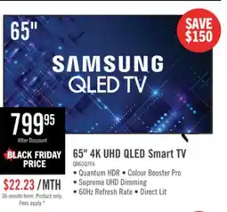 The Brick SAMSUNG 65 Q7F QLED 4K UHD Vision AI Smart Tizen OS TV (QN65Q7FAAFXZC) - 2025 Model offer