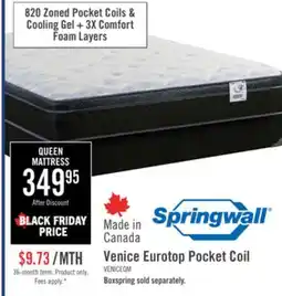 The Brick Springwall Venice Eurotop Queen Mattress offer