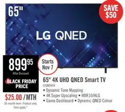 The Brick LG 65 QNED80 QNED 4K UHD Smart webOS TV (65QNED80AUA.ACC) - 2025 Model offer