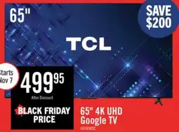 The Brick TCL 65 S45K 4K UHD Google Smart TV offer