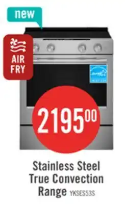 The Brick KitchenAid 30 5.3 Cu. Ft. Electric Range Fingerprint Resistant Stainless Steel - YKSES530SPS offer
