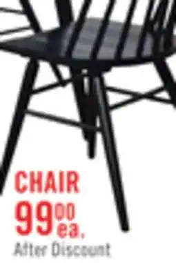 The Brick Astro Dining Chair with Curved Spindle-Back - Black offer