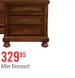 The Brick Chelsea Bedside 3-Drawer Nightstand, 28W x 28H - Cherry Brown offer