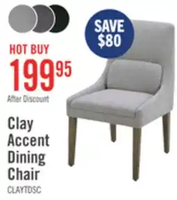The Brick Clay Dining Chair with Polyester Fabric - Dove Grey offer