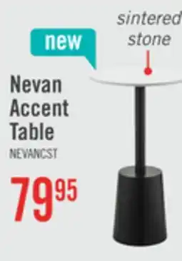 The Brick Nevan 14 Accent Table with White Sintered Stone Top - Black offer