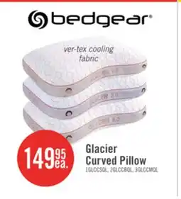 The Brick BEDGEAR Glacier Cuddle Curve 1.0 Pillow - Stomach Sleeper offer