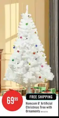 The Brick Homcom 6ft Artificial Christmas Tree With Ornament And 930 Branch Tips offer