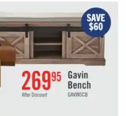 The Brick Gavin 47.25 Bench with Shoe Storage - Hazelnut offer