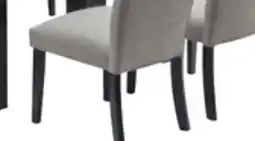 The Brick Burk 7pc Dining Set with Table & 6 Chairs, Resin Marble-Look Top, 72W - Black/White offer