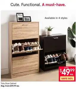 Kitchen Stuff Plus Toby Shoe Cabinet offer