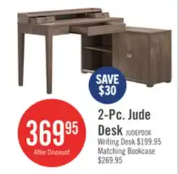 The Brick Jude 55 Reversible Office Desk with 3-Drawers & Cabinet- Hazelnut offer