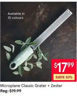 Kitchen Stuff Plus Microplane Classic Grater + Zester offer