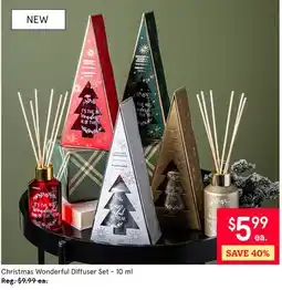 Kitchen Stuff Plus PC Christmas Wonderful Diffuser Set-10 ml offer