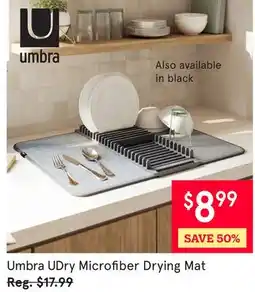 Kitchen Stuff Plus Umbra UDry Microfiber Drying Mat offer