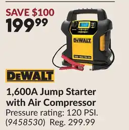 Princess Auto 1,600A Jump Starter with Air Compressor offer