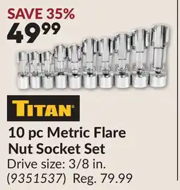 Princess Auto 10 pc Metric Flare Nut Socket Set offer