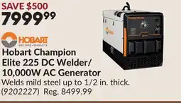 Princess Auto Champion Elite 225 DC Welder/ 10,000W AC Generator offer