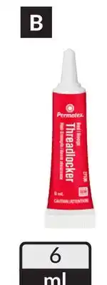 Princess Auto Red 3/8 to 1 in. High Strength Threadlockers offer