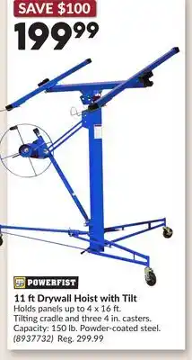 Princess Auto 11 ftDrywall Hoist with Tilt offer