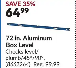 Princess Auto 72 in. Aluminum Box Level offer