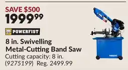 Princess Auto POWERFIST 8 in. Swivelling Metal-Cutting Band Saw offer