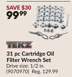 Princess Auto 31 pc Cartridge Oil Filter Wrench Set offer